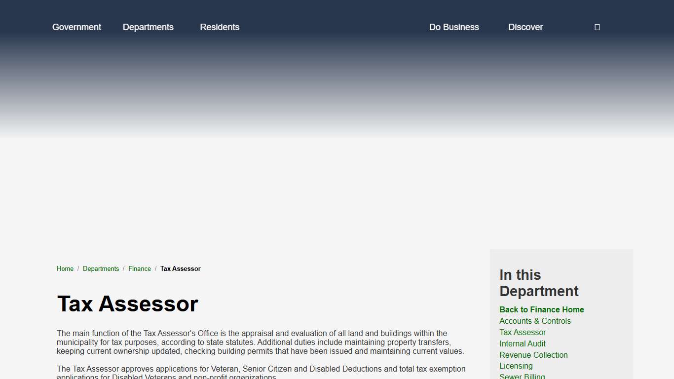 Tax Assessor / Paterson, New Jersey